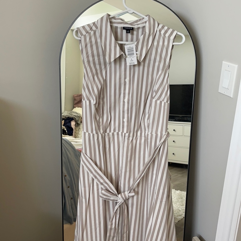Striped Midi Dress
